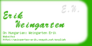 erik weingarten business card